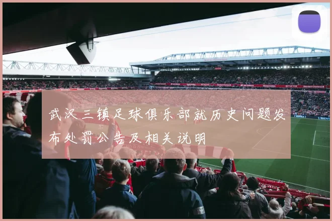 武汉三镇足球俱乐部就历史问题发布处罚公告及相关说明